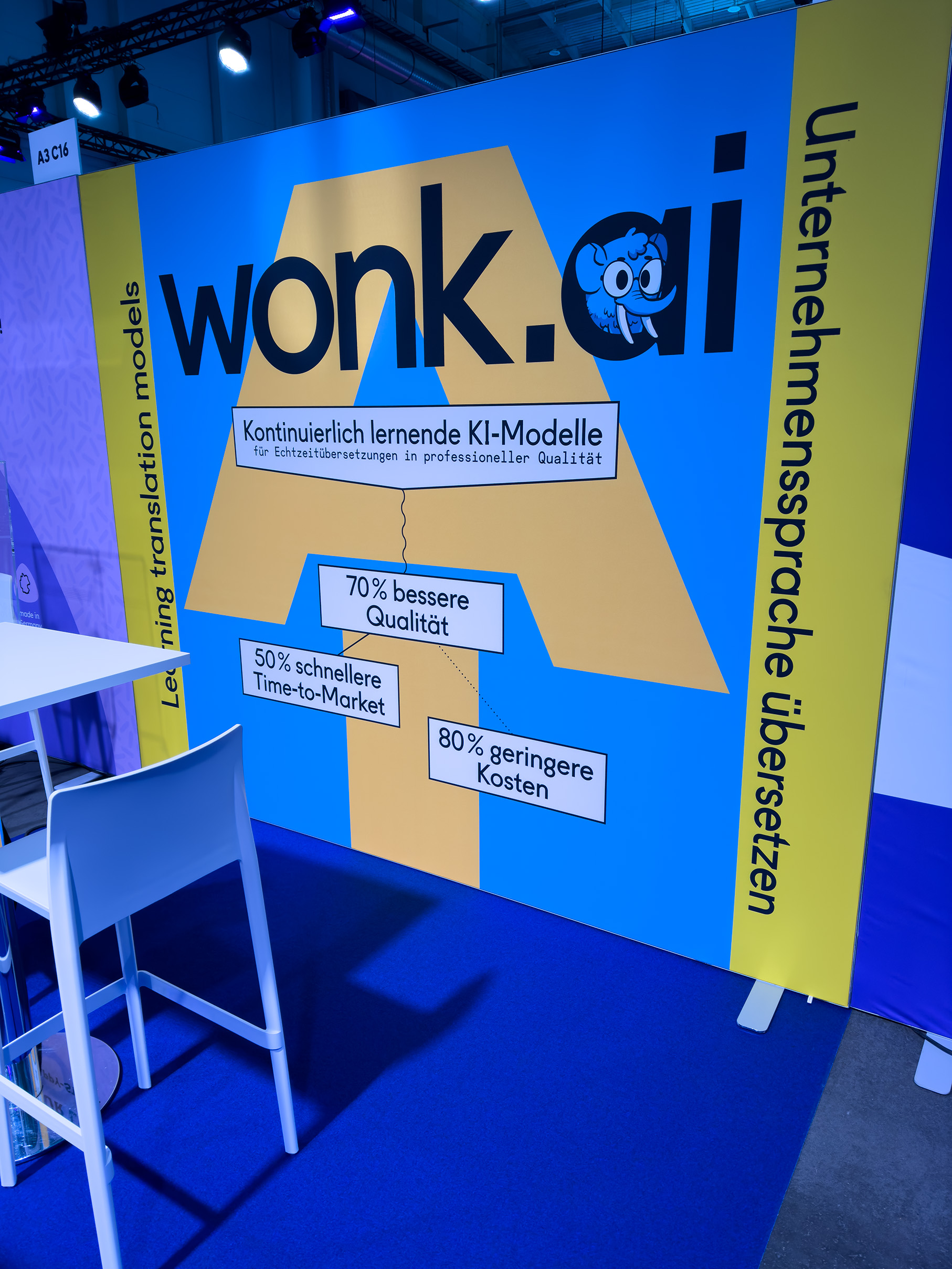 OMR Messestand von wonk.ai in 2024